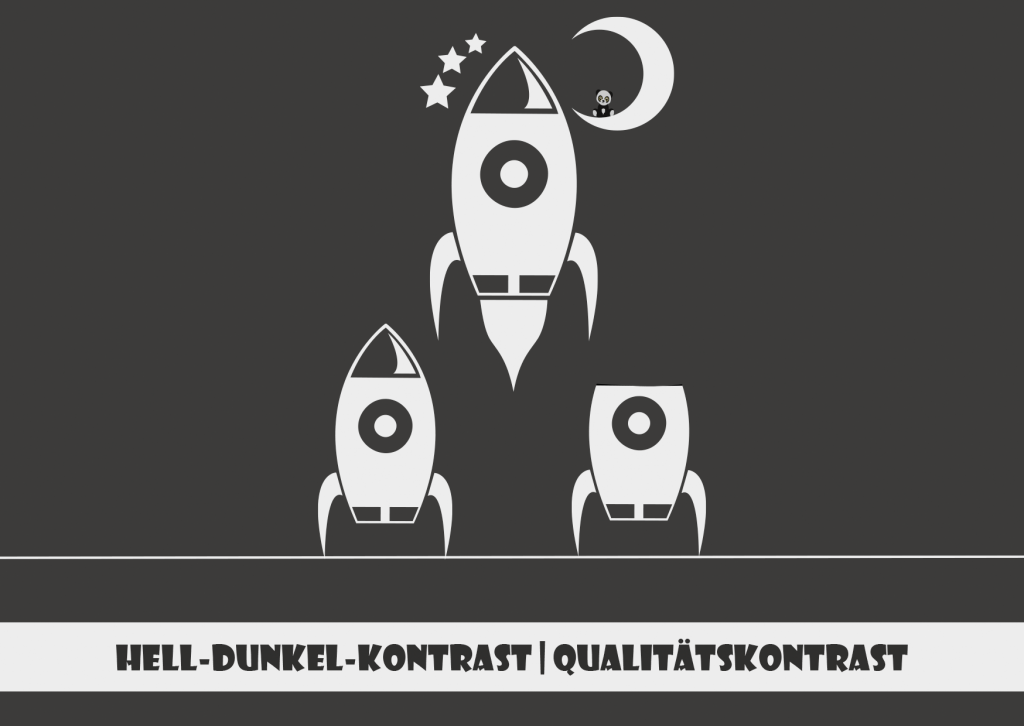 Hell-Dunkel-Kontrast und Qualitätskontrast