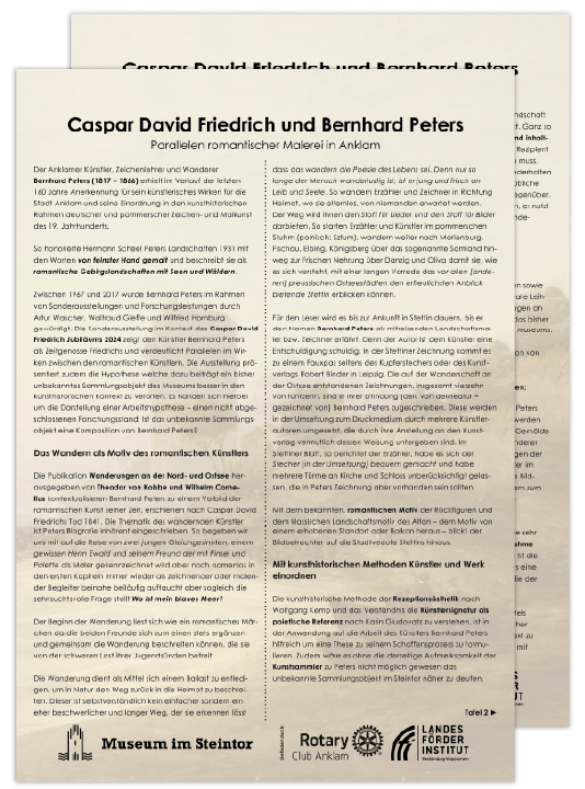 Texttafeln für Ausstellung